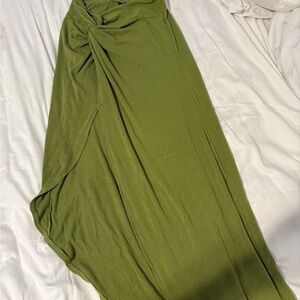 Green Women's Maxi Skirt